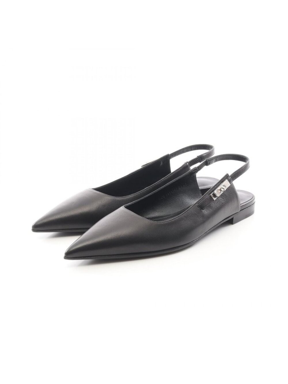 Hermes Sandals Bree Kelly Buckle Black Leather - Picture 1 of 9